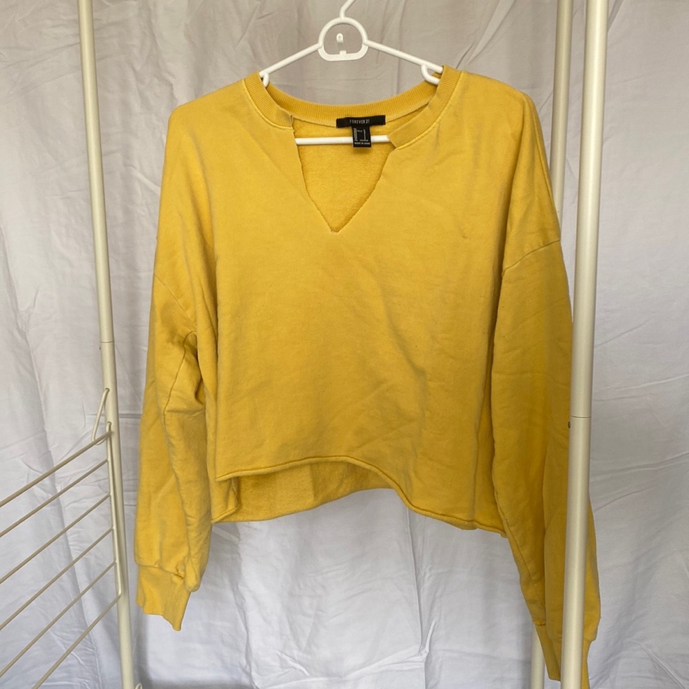 Forever 21 Yellow Crop